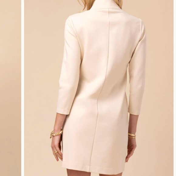 BEST SELLER. Spartina 449 Michelle Ponte Dress in Alabaster size XS  NWT! - Picture 4 of 7